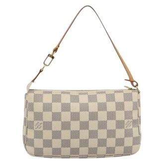 Louis Vuitton Pre-owned Vintage Shoulder Bag - Dames - Pre-owned - Beige - Maat: ONE Size Leer