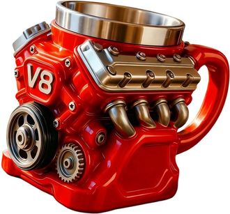 OEM Taza T&eacute;rmica De Caf&eacute; De Estilo Industrial, N&uacute;cleo De Acero - 8
