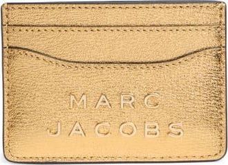 Marc Jacobs Metallic Flash Card Case in Gold at Nordstrom Rack