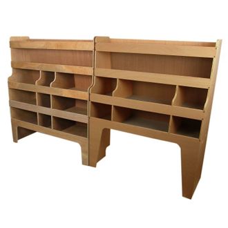 MonsterShop Ford Transit Custom SWB & LWB Offside Plywood Van Racking in Terracotta