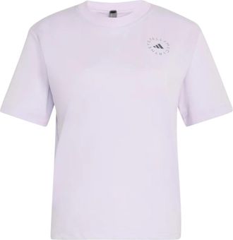 adidas by Stella McCartney Logo T-shirt - Dames - Sportshirts - Wit - S - Fitness