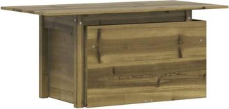 vidaXL Mesa de jardín madera de pino impregnada 100x50x75 cm Vidaxl