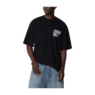 Off-white Heren, Tops, Zwart, Maat: 2XL Katoen