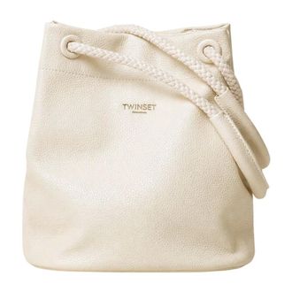 Twinset Bucket Bags, female, White, Size: ONE SIZE Bucket Bag
