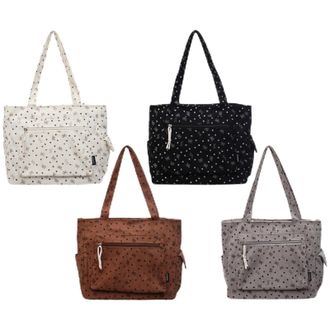 Generic Shoulder Bag with Pockets Tote Bag Underarm Bag for Women Work (Black)