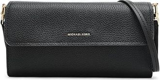 Michael Kors Jet Set Small East West Phone Crossbody Cross Body Womens Handbags Black : SM, Leather