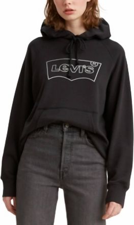Levi's Fleece Graphic Print Hoodie In Glitter