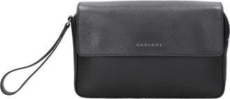 Orciani Micron Wristlet - Heren - Tassen - Zwart - ONE Size - Leer - Tassen