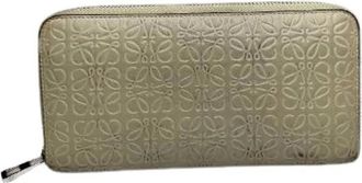Loewe Pre-owned Wallets, female, White, Size: ONE SIZE Pre-owned Leather Wallet