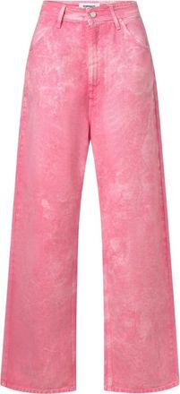 Khrisjoy Dames, Broeken, Roze, Maat: W28 Denim