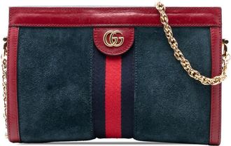 Gucci Pre-owned Gucci Small Suede Web Ophidia Chain Crossbody Ladies 503877 213317