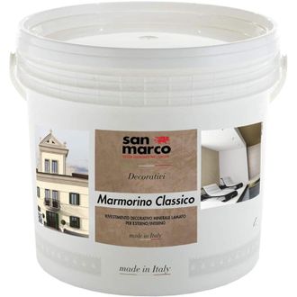 San Marco Rivestimento Minerale San Marco Marmorino Classico Bianco 5kg - San Marco
