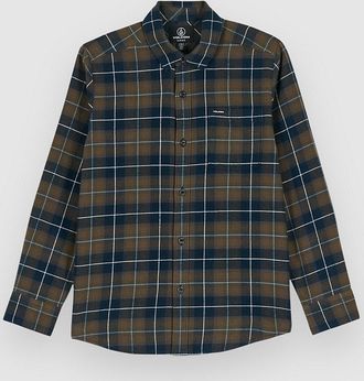 Volcom Caden Plaid Kids Hemd blau