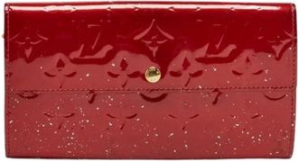 Louis Vuitton Pre-owned Leren Portemonnee - Dames - Vintage Accessoires - Rood - ONE Size - Leer - Vintage