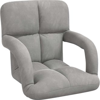 vidaXL Sill&oacute;n Ajustable Gris Claro Terciopelo Vidaxl