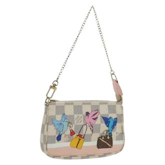 Louis Vuitton Pre-owned Mini Bags, female, White, Size: ONE SIZE Pre-owned Accessory Pouch