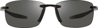 Revo RE 4059 DESCEND N Polarized 01GY Mens Sunglasses Black Size 64
