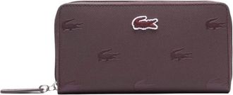 Lacoste Cartera grande con cremallera - Accessories - Mujer - Marr&oacute;n - ONE SIZE
