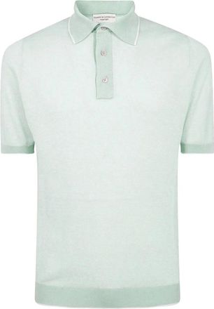 FILIPPO DE LAURENTIIS Groen poloshirt met korte mouwen - Heren - Polos - Groen - 2XL - Katoen - Tops