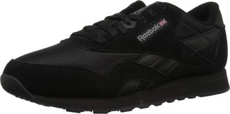 Reebok Mens Cl Nylon Sneaker, Black/Black/Carbon, 9.5 UK