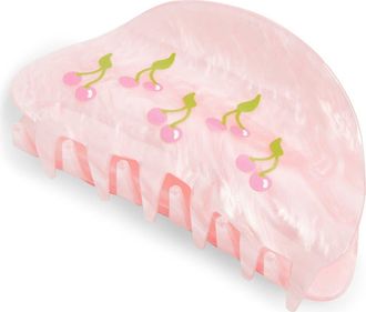 Frasier Sterling Cherries Claw Clip in Pink at Nordstrom