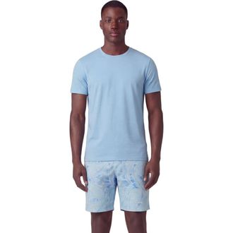 Lords of Harlech Marakesh Paisley Mens Flat Front Short in Marakesh Paisley Teal at Nordstrom, Size 36