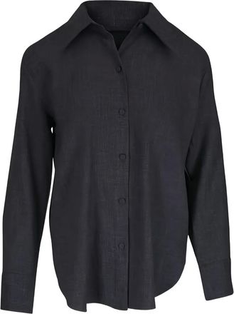 Vince Camicia con colletto a punta - Grigio