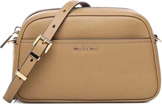 Michael Michael Kors Jet Set Camera kleine leren crossbodytas - Beige