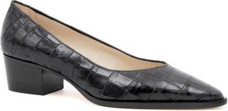 Amalfi By Rangoni Persiana Pointed Toe Pump in Nero Cocco Bengala at Nordstrom, Size 8.5