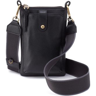 Hobo Cass Leather Phone Crossbody Bag in Black at Nordstrom