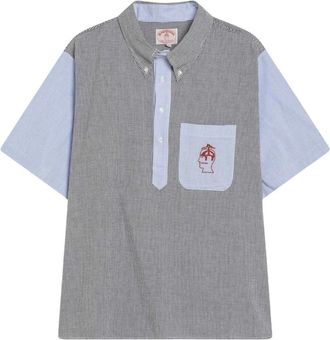 Brain Dead Tops, Heren, Veelkleurig, M, Katoen, Polo Shirt