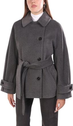 Marella Jassen - Dames - Trenchcoats - Grijs - S - Jassen