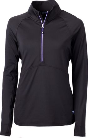 Cutter & Buck Adapt Eco Knit Stretch Recycled Womens Half Zip Pullover Jacket