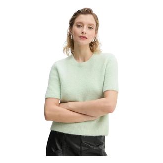&Aacute;eron Trui met ronde hals - Dames - Ronde hals truien - Groen - XS - Truien & Vesten
