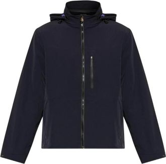 Paul Smith Lichtgewicht Jack met Capuchon - Heren - Zomerjassen - Blauw - L - Spandex - Jassen