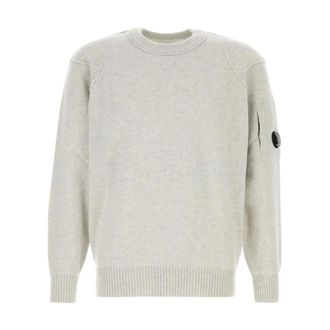 C.P. Company C.p. Company, Truien & Vesten, Heren, Beige, S, Leer, Sueter Jaspeado
