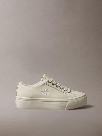 Calvin Klein Zapatillas De Piel Con Plataforma Y Logo Distintivo