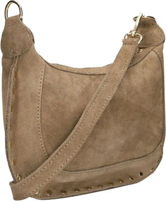 Notre-V Monica Suede - Dames - Tassen - Beige - Maat: ONE Size Su&egrave;de