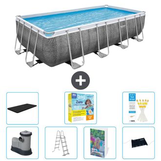 Bestway Piscina Bestway Power Steel Rectangular - 549x274x122 Cm - 8-piezas S582
