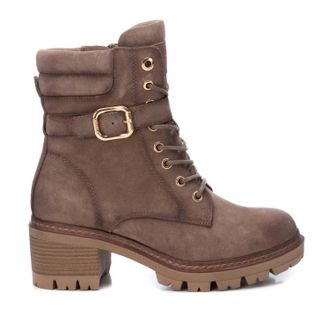 Xti Womens Carmela Suede Booties In Taupe