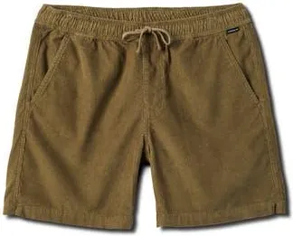 Quiksilver Taxer Corduroy Drawstring Shorts in Aloe at Nordstrom Rack, Size X-Large