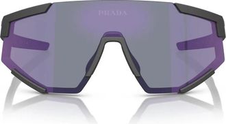 Prada Sportieve Pillow Shape Zonnebril - unisex - Zonnebrillen - Zwart - 39 MM - Accessoires