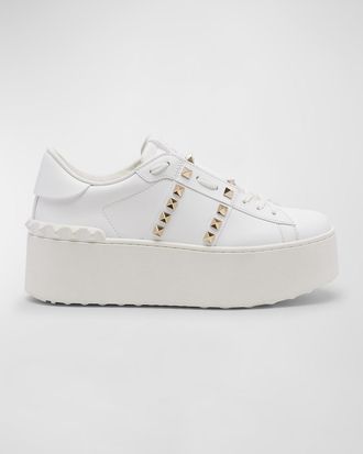 Valentino Garavani Rockstud Untitled Platform Sneakers