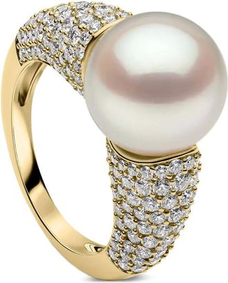 Yoko London Anello O by Yoko con diamanti e perle - Oro