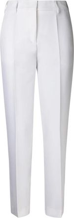 Blanca Vita Photinia 7032 Diamante - Dames - Slim Fit Broeken - Wit - XL - Leer - Broeken