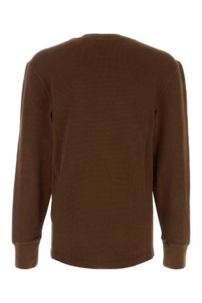 Entire studios Mens Long T-Shirt Brown Cotton