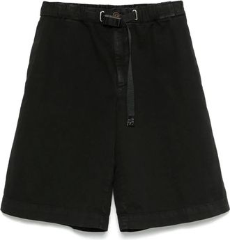 White Sand Bermuda in twill - Nero