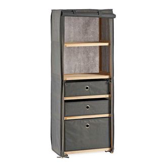 Bigbuy Estanter&iacute;a Kipit Mh10228h-2 Marr&oacute;n Gris Madera 28 X 113 X 42 Cm