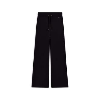 Freddy Pantaloni donna wide leg con dettagli micro-trecce