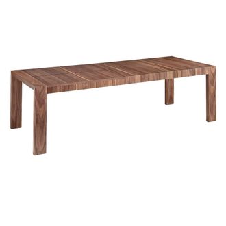 Angel Cerd&aacute; Model Walnut Extendable Rectangular Dining Table 160 in Brown